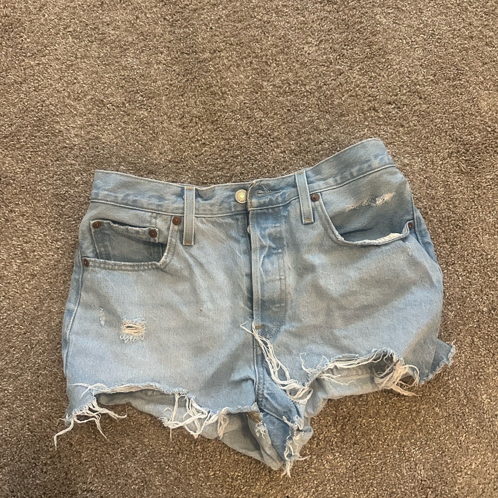 Distressed Denim Women's Shorts